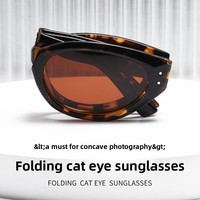 Baishifen femmes TR90 Orange TR90 lunettes de soleil oeil de chat nouveau pliable été mode haute qualité polarisé Anti-Uv Tac pour la myopie