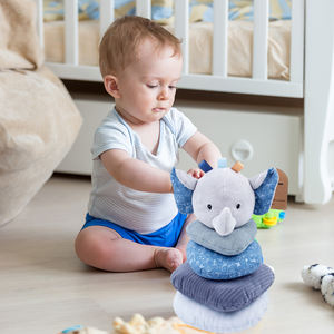 ของเล่นเด็กวงกลมแบบสั่นของเล่นการ์ตูนช้างของเล่นเด็กตุ๊กตารูปสัตว์ - Product Image 6