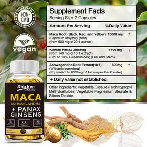 Capsule di <span class=keywords><strong>Maca</strong></span> in Softgel a Marchio Privato OEM, Capsule di Ginseng Panax e Ashwagandha per Equilibrio Ormonale e Miglior Sonno - Product Image 4