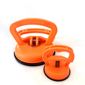 Orange Plastic Vacuum <b>Suction</b> <b>Cup</b> Handle Tool for Glass and <b>Tile</b> - Product Image 1