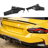 Pare-chocs arrière en fibre de carbone sèche avec séparateurs latéraux pour BMW Série 2 G42 Coupé M240I M Sport 2022-2026 Style MP, paire de lames latérales arrière