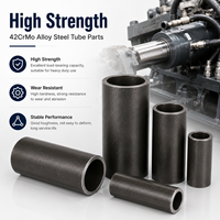 Pièces de tubes en acier allié 42CrMo, découpe sur mesure, usinage CNC, composants haute résistance pour utilisation industrielle, services de perçage