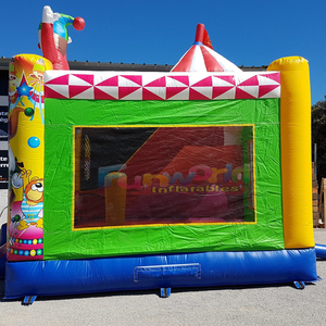 Castillo inflable con temática de circo, castillo hinchable con tobogán para niños, combo de juegos inflables para exteriores. - Product Image 4