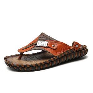 Sandalias Antideslizantes <span class=keywords><strong>para</strong></span> <span class=keywords><strong>Hombre</strong></span>, Nuevas Sandalias de Verano, Frescas, Cómodas y Transpirables, Zapatos Casuales de Cuero Vacuno Genuino <span class=keywords><strong>para</strong></span> <span class=keywords><strong>Hombre</strong></span> - Product Image 2