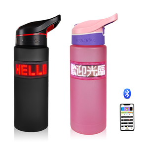 Bouteille d'eau intelligente avec écran LED, contrôle par application Bluetooth, gobelet de sport, bouteille d'eau portable anti-fuite pour les voyages - Product Image 2
