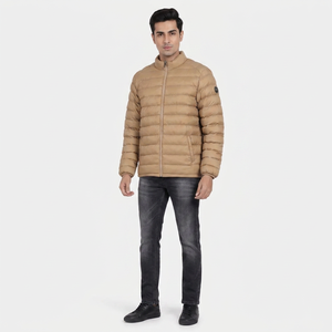 Chaqueta de Lona Personalizada para Hombre, con Cuello Alto, Ecológica, Ligera, Reversible, con Logotipo Frontal, los Mejores Diseños - Product Image 1