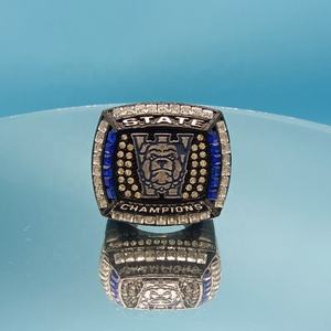 แหวนแชมป์อัลลอยชุบทองพร้อมพลอยเพทายที่ทันสมัยปรับแต่งได้ - Product Image 4