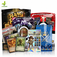 Sachet d'emballage individuel en feuille thermoscellable pour boîte mystère de cartes de jeu TCG imprimées sur mesure pour la vente au détail
