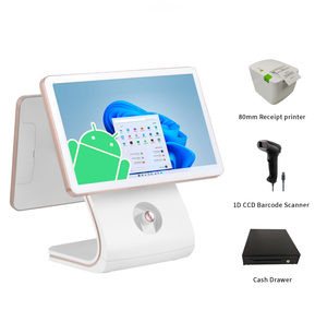 15'' <strong>Pos</strong> Machine Nfc Dual Screen <strong>All</strong> <strong>in</strong> <strong>One</strong> Point Of Sale System <strong>Pos</strong>