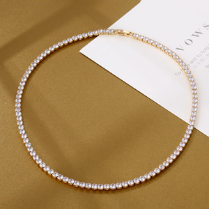 Ajouter au panier Collana Calda Di Bling Bling Degli Uomini Della Catena Di Tennis Di Fascino Di Vendita Di 4mm - Product Image 6