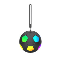 Enceinte Bluetooth en forme de ballon de football, lumière d'ambiance originale, décoration de bureau créative, son HIFI, audio sans fil pour fêtes et rassemblements à domicile