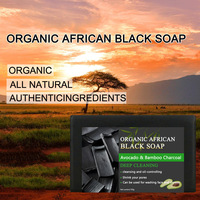Vente en gros Savon avocat au charbon de bambou Savon noir personnalisé fait main de marque privée nettoyage en profondeur