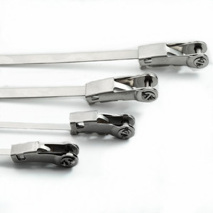 Attache-câble en acier inoxydable de type à cliquet de 5/6/10/20 mm de large, vente en gros, attache-câble/attache-câble non revêtu - Product Image 2