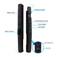 TTLock App 3D Reconnaissance faciale Serrure de porte intelligente mince avec interphone vidéo Wifi Empreinte digitale numérique pour porte en verre
