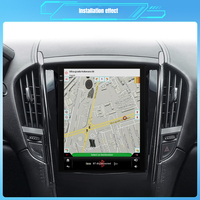 Radio Mobil Tesla Layar Sentuh Vertikal 2 DIN 9.7 inci, Carplay Universal, Multimedia, Head Unit Android