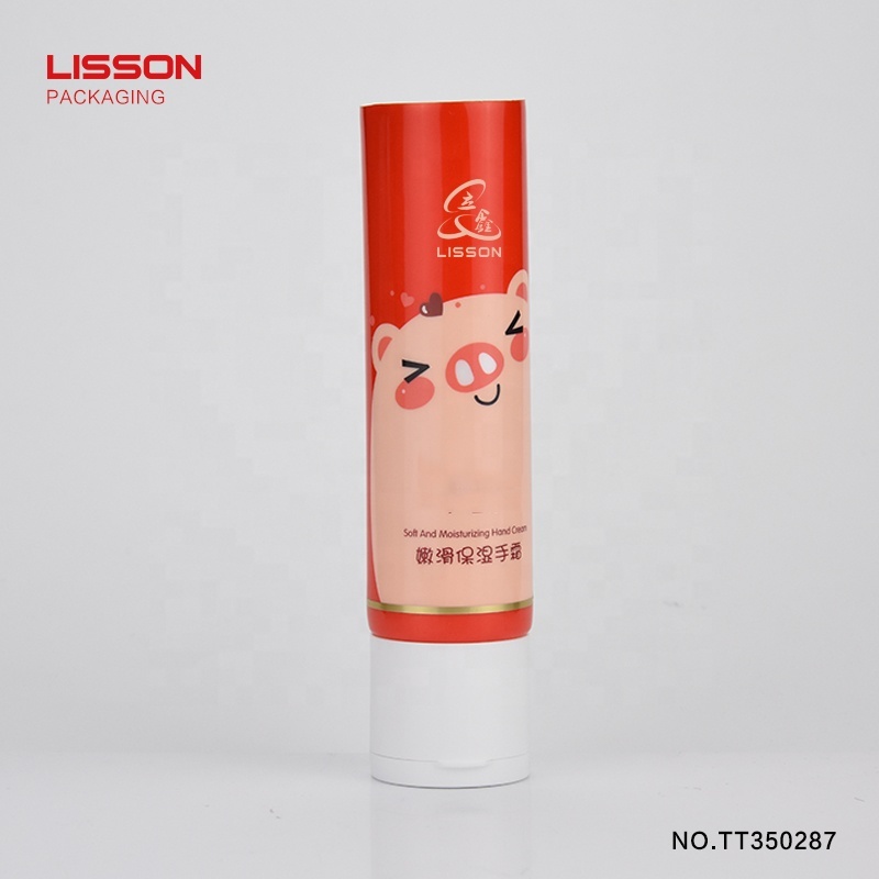D35 50 ml Guangzhou cosméticos de embalaje de tubo de plástico con tapa Flip Top