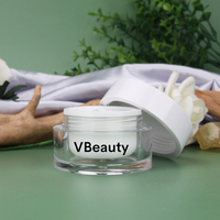 Bocaux cosmétiques classiques à double paroi pour bocaux cosmétiques à double paroi avec bocaux en plastique avec couvercles