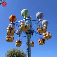 Attraction de fête foraine Manèges en plein air Parc d'attractions Machine de jeu Tour de ballon rotatif Samba à vendre