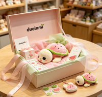 Boneka Karakter Kura-kura Semangka Lembut Isi Dakron untuk Hadiah Promosi Boneka Plush Kustom
