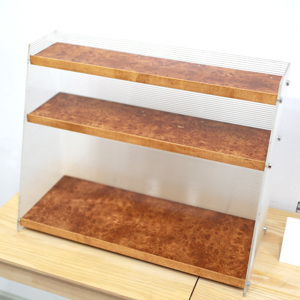 Tùy Chỉnh <span class=keywords><strong>Acrylic</strong></span> Máy Tính Để Bàn Lưu Trữ Hiển Thị Giá 3 Tier Bàn Trang Sức Bằng Gỗ Lưu Trữ Kệ Cho Đồ Trang Sức Mỹ Phẩm Nước Hoa Tổ Chức - Product Image 6