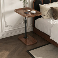 Table d'appoint moderne et simple à hauteur réglable, table d'appoint mobile pour canapé, table de chevet pour chambre à coucher, petite table basse pour salon