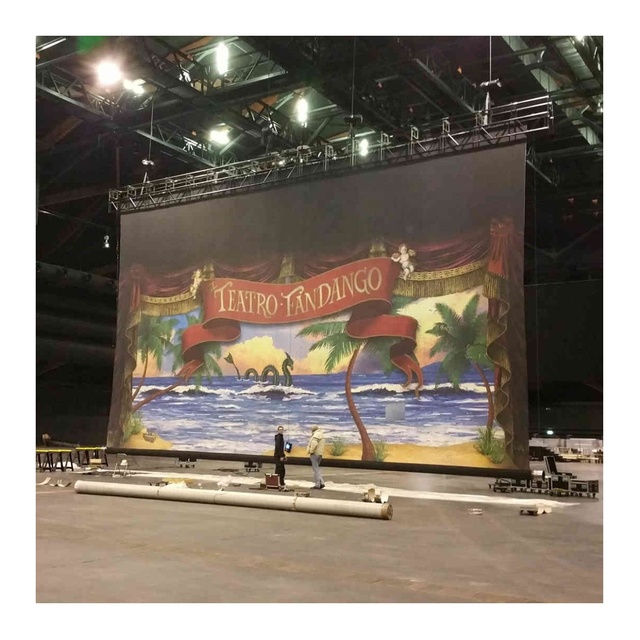 16:9 500 Inch Large Motorised Screens Motorized Projector Screen with Remote China Factory