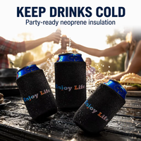 Articles de fête promotionnels Tube en néoprène Bière Boisson Stubby Titulaire Sublimation Imprimé Mince Bouteille Manchon Peut Refroidisseur Avec Logo