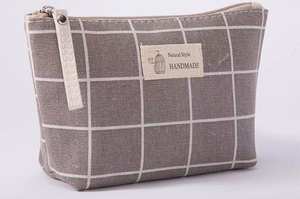 Personalizado con su propio diseño Bolsa de cosméticos Imprimir Cremallera Bolsa Zhejiang Flor Maquillaje personalizado Bolsa de lona Mujeres Señora Bolsa de maquillaje - Product Image 2