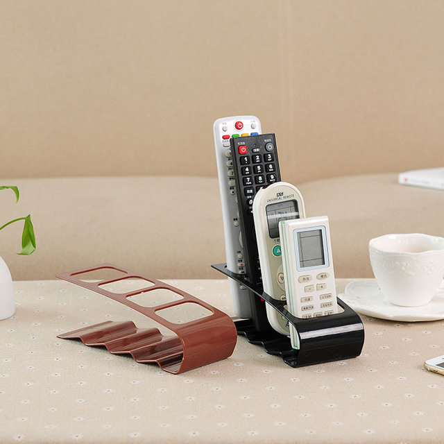 Creative Four-compartment Remote Control Storage Rack Office Desktop with Four Grid Remote Control Seat Dedicated Storage