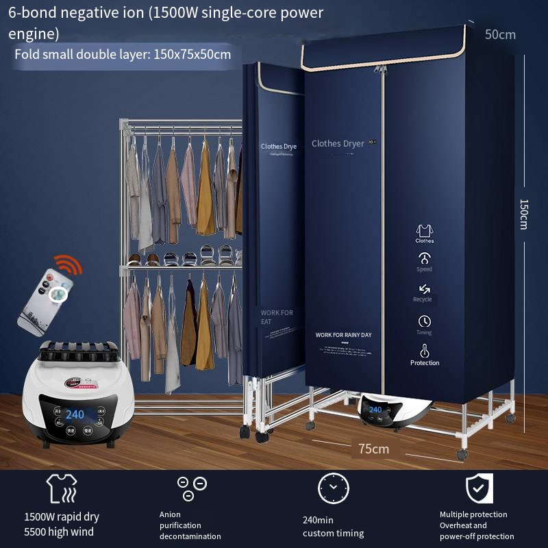 Blue  6keys fold small double layer