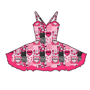 Детское платье для девочки с рюшами и западным принтом, на заказ - Product Image 6