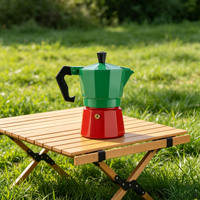 Cafetière Moka en aluminium de style italien classique, durable, écologique, couleur personnalisée