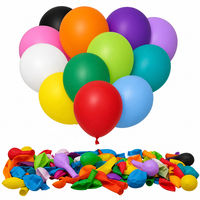 Ballon en latex rond arc-en-ciel de 10 pouces à long cou, idéal pour les décorations promotionnelles de Thanksgiving et Halloween, articles de fête