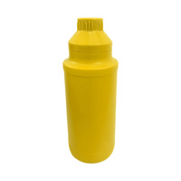 Conteneur de boisson de 1 L, finition mate, vide, en plastique HDPE, avec poignée, couleur personnalisée, bouteille d'emballage pour boissons et jus, bouchon à vis