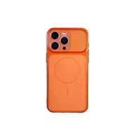 Coque Corning à Grande Fenêtre pour 17 Pro Max/15/16, en TPU Premium Givré Transparent avec Anneau Fin, Antichoc