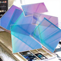 Service de découpe de feuilles acryliques irisées arc-en-ciel 1220x2440, finition holographique, épaisseur 1-40 mm pour la décoration
