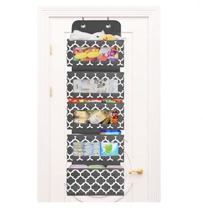 Over the Door Hanging Organizer <b>Pantry</b> Closet Storage Organizer With 5 Large Pockets - Product Image 2