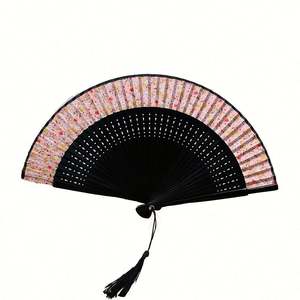 Abanicos de Bambú Hechos a Mano para Mujer, Pequeños, de Tela, Venta al Por Mayor - Product Image 6