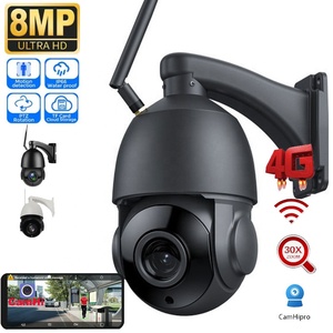 Cámara <span class=keywords><strong>de</strong></span> <span class=keywords><strong>Seguridad</strong></span> WiFi para Exteriores Camhi 5MP 8MP 4K con Zoom Óptico 30X, Visión Nocturna en Color, Tarjeta SIM 4G, Tarjeta <span class=keywords><strong>de</strong></span> Memoria, PTZ, IP66, Impermeable - Product Image 1