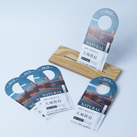 Porte-cartes promotionnels en carton avec logo personnalisé pour la publicité des commerces de détail