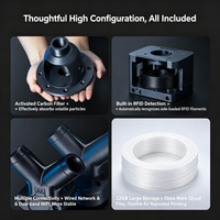 Impresora 3D FDM Industrial Creality K2 Plus, Multicolor, Velocidad de 600 mm/s, Gran Volumen de Impresión de 495*515*640 mm