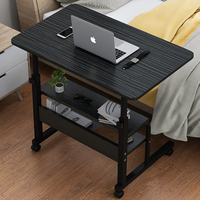 Bureau d'ordinateur moderne en bois, réglable en hauteur, portable, pliable, avec dimensions et couleurs personnalisables