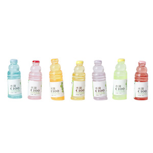 Kit de Bricolage pour Bouteilles Miniatures de Boissons, Ensemble de Bijoux DIY en Résine Plastique, Ornement de Bureau - Product Image 2