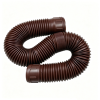Tuyau d'extension de drainage flexible en PE de 1,5 m, anti-âge, extensible, pour gouttière extérieure, alimentation directe usine
