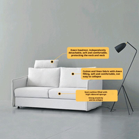 Canapé-lit double extensible et pliable au design moderne pour hôtel, prix d'usine OEM/ODM, canapés-lits polyvalents pour chambre à coucher