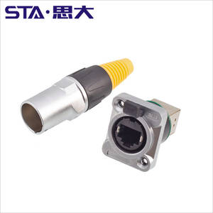 Waterproof signal <strong>Connector</strong> <strong>RJ45</strong> Directly Through Network Adapter Outdoor Display <strong>Connector</strong> <strong>RJ45</strong> - Product Image 4
