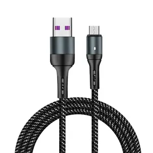 auto Power Off Smart USB Sync Data cable Charging data cable braided usb cable