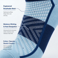 Chaussettes de sport confortables en coton tricoté et élasthanne, chaussettes athlétiques élastiques pour un usage quotidien décontracté