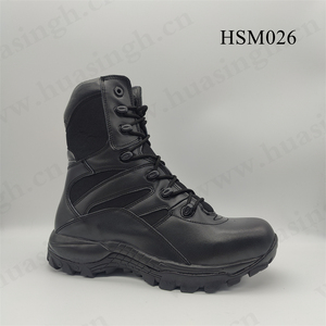 <span class=keywords><strong>WYX</strong></span>, vente chaude bottes tactiques d'entraînement en plein air avec fermeture à glissière latérale anti-dérapant durable PU + semelle extérieure en caoutchouc bottes tactiques HSM026 - Product Image 2