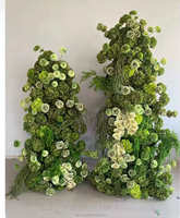 Guirlande d'allée de mariage, fleurs artificielles en soie longue durée, boule de fleurs artificielles en soie, décoration de mariage, centres de table de mariage